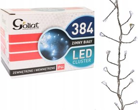 Karácsonyfa lámpák 384 led hernyó hideg fehér