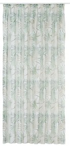 Zöld-bézs átlátszó függöny 300x260 cm Palmas – Mendola Fabrics