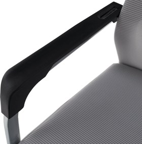 Tárgyalószék, szürke/fekete, KABIR