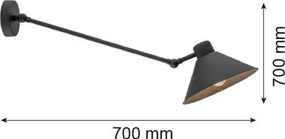 Argon ALTEA 4072 Fali lámpa 1x15W/E27 IP20