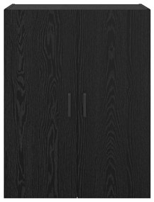 Fali Szekrények 2 pcs Musta tammi 69.5 x 34 x 90 cm Faanyag