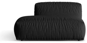 Fekete kanapé modul (bal oldali) Martina – Micadoni Home