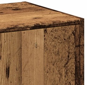 antik fa színű szerelt fa patikaszekrény 30 x 41 x 144,5 cm