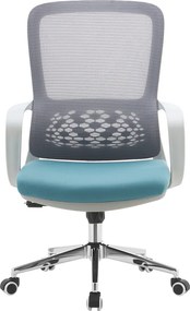 Irodai szék, szürke/kék, FOSTER TYP 2