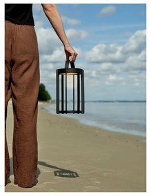 Fekete USB kültéri LED lámpás (magasság 30 cm) Firefly – Zone