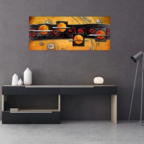 Az absztrakció képe - Bolygók (120x50 cm)