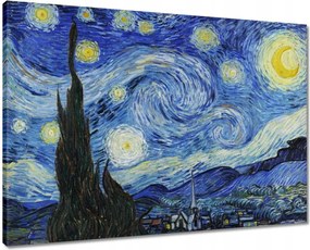 Vászonkép 70x50 Van Gogh Csillagos éj