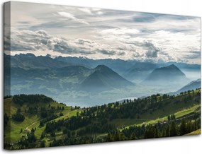 VĂĄszonkĂ©p Hegyek FelhĆk TermĂ©szet ErdĆk TermĂ©szet 80x50 cm