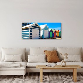 Kép - Brighton Beach, Melbourne, Ausztrália (120x50 cm)