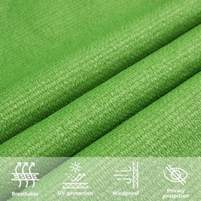 világoszöld HDPE napvitorla 160 g/m² 2,5 x 4,5 m