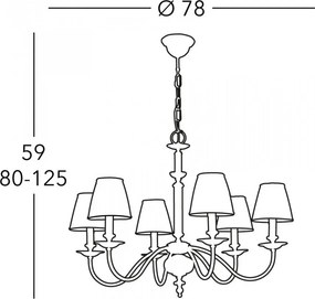 Csillár Bronz ASCOT KOLARZ 0195-86-4