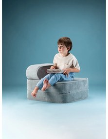 Mentazöld kordbársony gyerek fotel Flip – Wigiwama