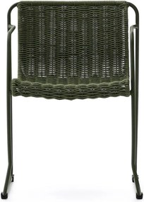 Zöld fém kerti szék Maurina – Kave Home