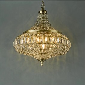 Där Lighting ASM0675 - ASMARA láncra szerelt csillár 6xE14/40W/230V, sárgaréz