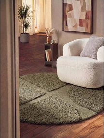 Khaki kézi szövésű kerek szőnyeg ø 200 cm Lambeth Jasper – Ted Baker