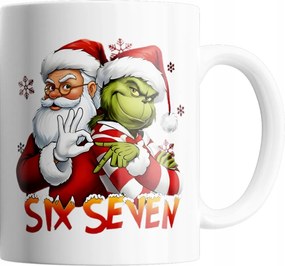 Bögre Logó Vicces Ajándék Six Seven Steal A Brainrot Kerámia Szöveg