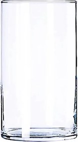 Üveg váza henger H-25 cm D-15 cm süllyesztett
