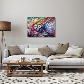 Kép - színes hal (üvegen) (70x50 cm)