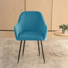 Nagy Kagylószék Huzat (bársonyos, tengerkék)