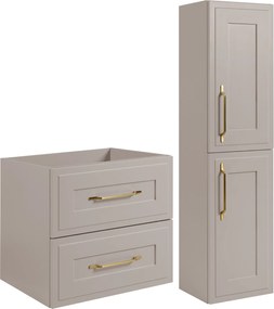 Fürdőszoba szekrény szett 60-as szekrény 136 Kasmír lógó Mdf keret