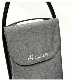 Rolser Com Tweed 8 Black Tube kerekesbevásárlótáska, szürke
