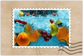 Poszterek 90x60 Gyümölcsök a vízbe esve