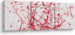 Csöpögő kép (órával) (90x30 cm)