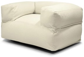 Krémszínű buklé babzsákfotel MooG – SLOWDOWN