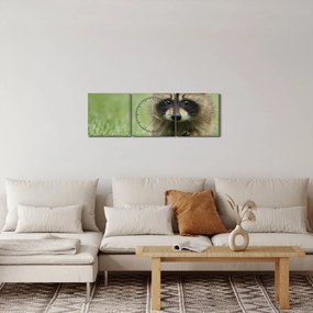 A mosómedve képe (órával) (90x30 cm)