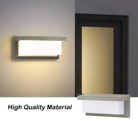 Brilagi - LED Kültéri fali lámpa BRICKY LED/12W/230V szürke IP54