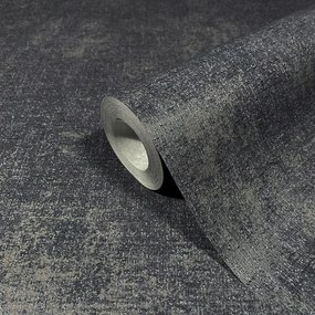 Sötétszürke, Flizelinre Csiszolt Dombornyomott Tapéta