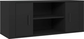 vidaXL fekete szerelt fa TV-szekrény 100 x 35 x 40 cm