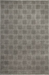 Szürke Grafit Geometrikus Szőnyeg 3D Kétszintes Teno Mintás 120x170 cm