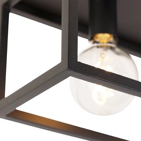 Ipari mennyezeti lámpa fekete 99,5 cm 4-lámpás - Cage