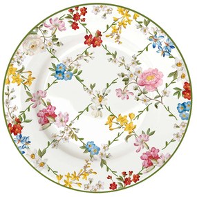 Porcelán virág mintás desszertes tányér Garden Dreams