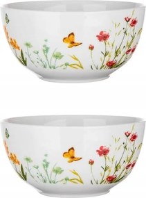 2x Salátás Tál desszertes reggelihez 500ml Virágos zabpehely