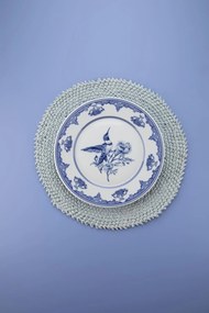 26 részes porcelán étkészlet kék-fehér
