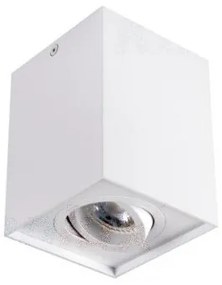 LED lámpatest ,  spot , GU10 , felületre szerelhető , billenthető , alumínium , matt fehér , GORD