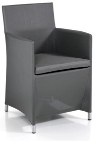 Szürke fém kerti szék Bali - Tomasucci