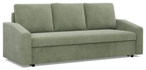 Zeus kanapéágy, kordbársony, hab töltet, döntött kartámasz, zöld