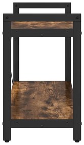 Könyvszekrény Füstölt tölgy 80 x 30 x 48.5 cm Faanyag