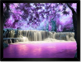 Poszterek keretben 40x30 Lila vízesés