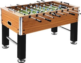 vidaXL világosbarna és fekete csocsóasztal 60 kg 140 x 74,5 x 87,5 cm