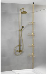 WENKO 24569100-Sarokpolc DOLCEDO 31x275 cm aranyszínű