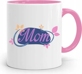 Rózsaszín Bögre Ajándék Anyukáknak Ajándék fényképes nyomattal