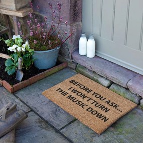 Kókuszrost lábtörlő 40x60 cm Loud Music – Artsy Doormats