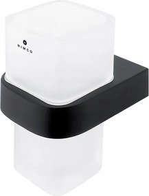 Nimco Nikau Black falra szerelhető fogkefe tartó matt üveg Nkc 30058H-90