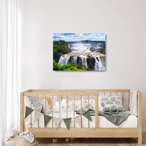 Iguassu vízesés képe (üvegen) (70x50 cm)
