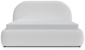 Franciaágy 140 cm Olivo P (ágyráccsal) (tárolóhellyel) (világosszürke + fekete). Akció -15%. 1100425