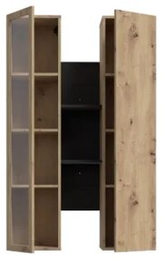 Fali polc INAR tölgy/fekete